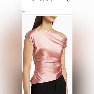 STAUD phare silk top in rose 12